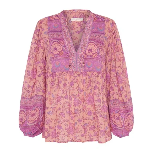 EUC Spell & the Gypsy Collective Blossom Folk Song Blouse - Picture 7 of 17